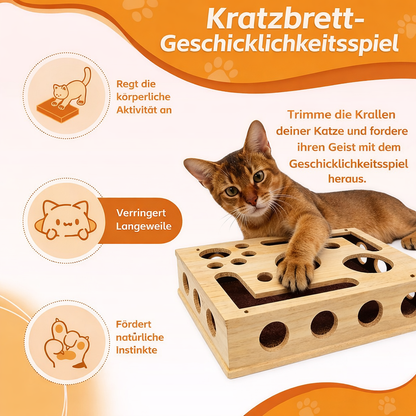 MiauTüftler – Spiel & Kratzbox