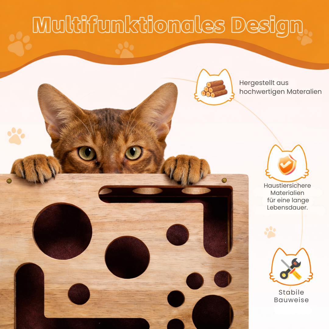 MiauTüftler – Spiel & Kratzbox